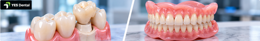 Crown vs Denture: How Dentists Decide and What a Dental Lab Can Make for Each