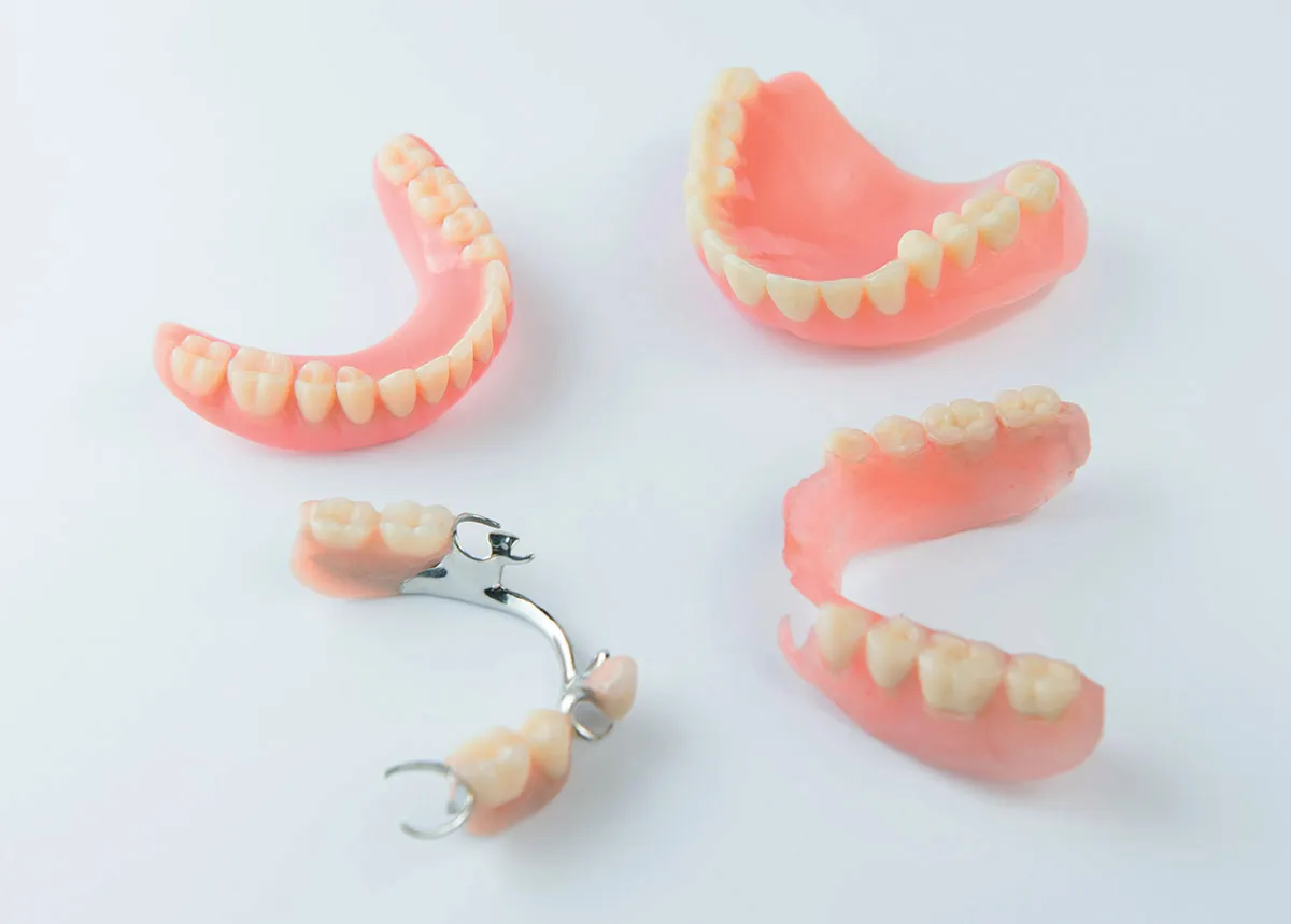 Removable dentures made at Yes Dental